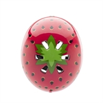 Nutcase Baby Nutty Very Berry Mips Gloss XXS 48-52 cm | jordbær cykelhjelm set fra toppen